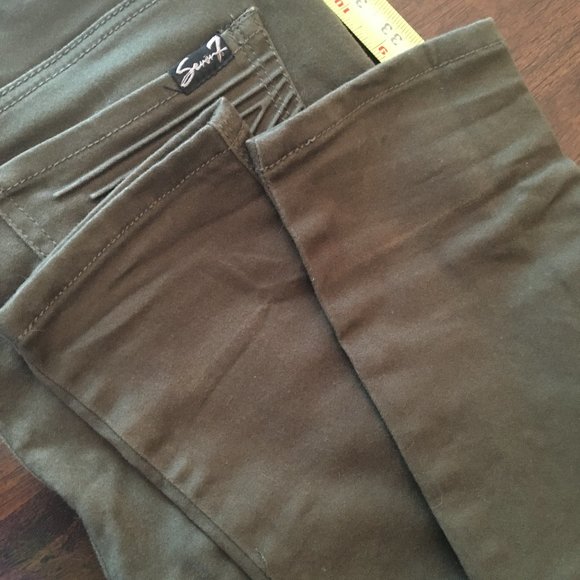 Seven7 Olive High Rise Pants - Picture 4 of 6